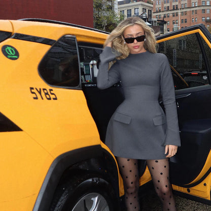 Colette Woolen Sweater Dress - Autunm Dresses