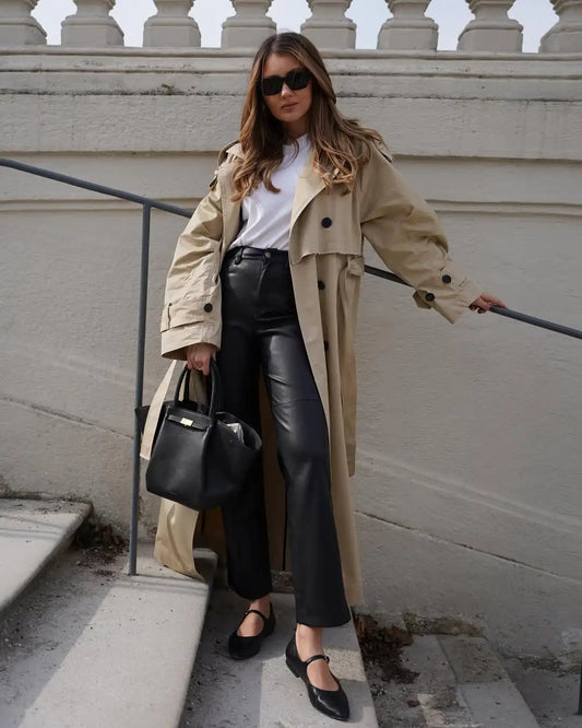 Classic Long Trench Coat  - Autumn/Winter