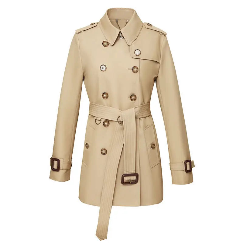 High-end Light Luxury Short Trench Coat - Autumn/Winter