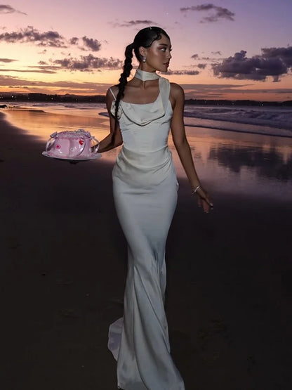 AISHA MAXI DRESS – WHITE