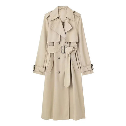 Classic Long Trench Coat  - Autumn/Winter
