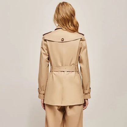 High-end Light Luxury Short Trench Coat - Autumn/Winter